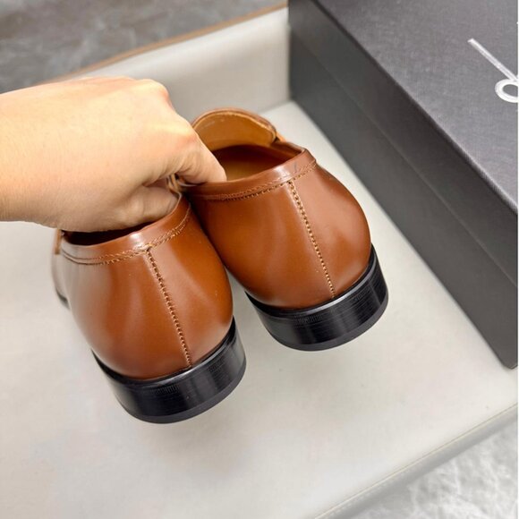 Dunhill Classic Business Leather Shoes Brown main image 7